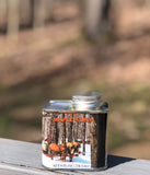 Maple syrup in Vintage Maple syrup tin