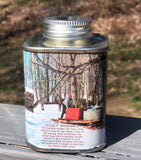 Maple syrup in Vintage Maple syrup tin